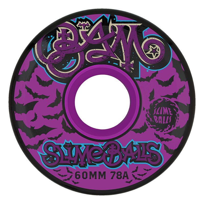 Slime Balls 60mm 78a Bam Margera OG Slime Guest Skateboard Wheels 4pk