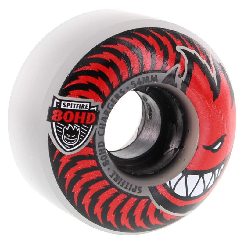 Spitfire 54mm 80HD CHARGER CLASSIC FULL Clear/Red Skateboard Wheels 4pk
