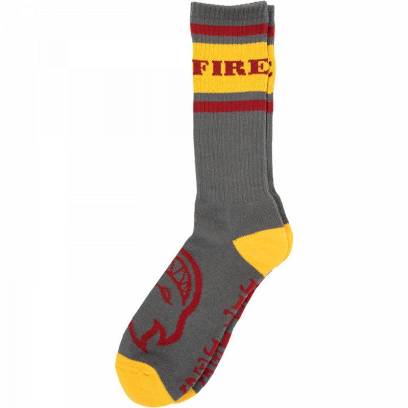 Spitfire Classic '87 Bighead CHAR/GOLD/DK.RED Crew Socks
