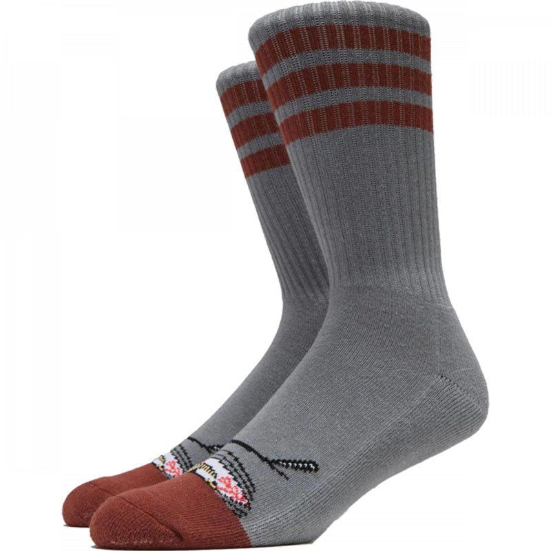 Toy Machine Stoner Charcoal Sect Crew Socks 1pr
