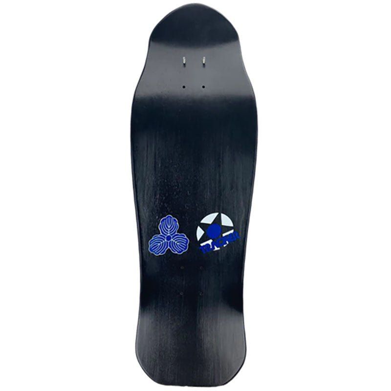 Tracker 10 3/8" x 30.5" Black Dip Lester Kasai Oak Leaf Modern Concave Skateboard Deck