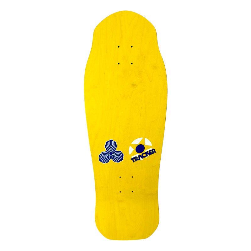 Tracker 10.3/8" x 30.5" Lester Kasai Oak Leaf Yellow Skateboard Deck