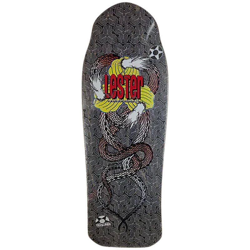 Tracker Deck 10.5" x 30.625" BLACK STAIN Lester Kasai Twin Dragon Skateboard Deck