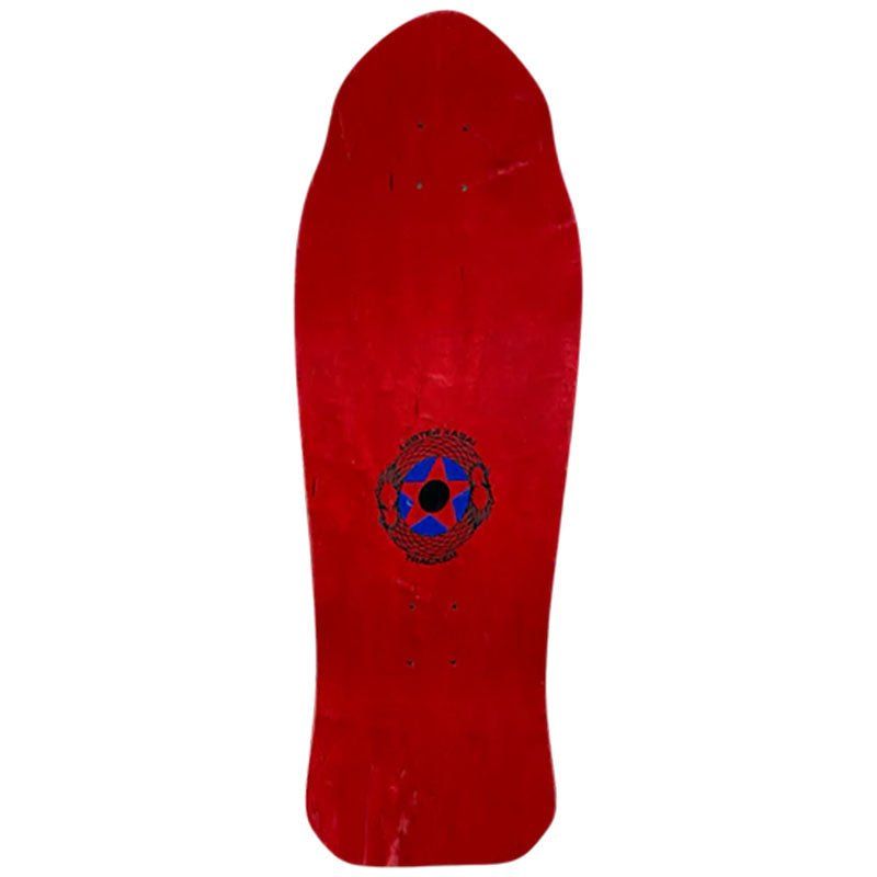 Tracker Deck 10.5" x 30.625" RED STAIN Lester Kasai Twin Dragon Skateboard Deck