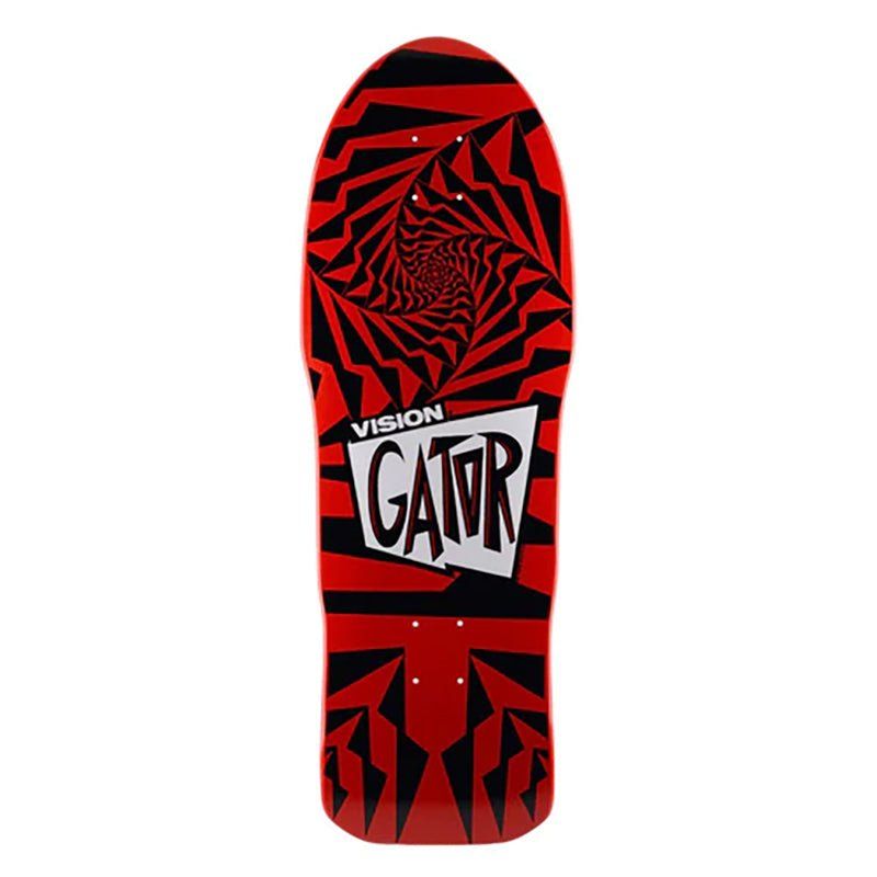 Vision 10.25" x 29.75" Gator II Red Black Skateboard Deck