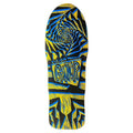 Vision 10.25"x 29.75"Gator II Woodcut Art by Sean Starwars Yellow/Black Dip Skateboard Deck