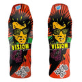 Vision 10" x 30" Dipped Crackle "Double Take" Series Psycho Stick Skateboard Deck
