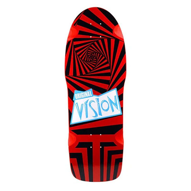 Vision 10" x 30" Original Red/Black Skateboard Deck
