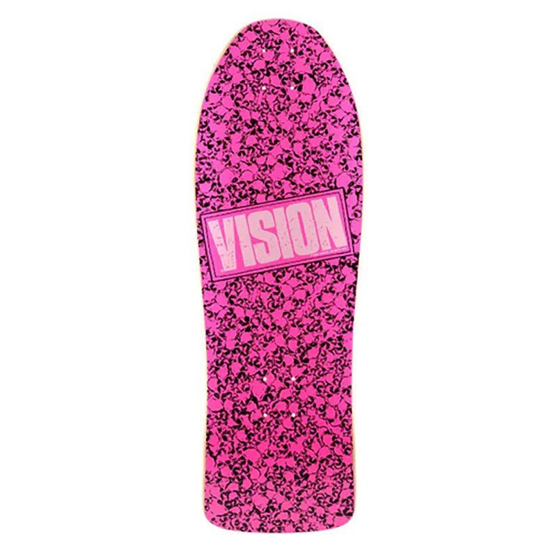 Vision 10"x 30" Punk Skull (PINK) Skateboard Deck