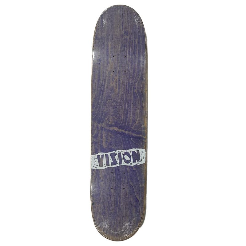 Vision 7.5" NOS OFFICIAL VISION HAND SCREENED Grown Stain Skateboard Deck