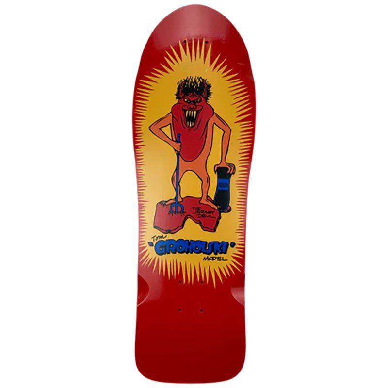 Vision 9.5" x 29.5" RED DIP Groholski Jersey Devil Skateboard Deck