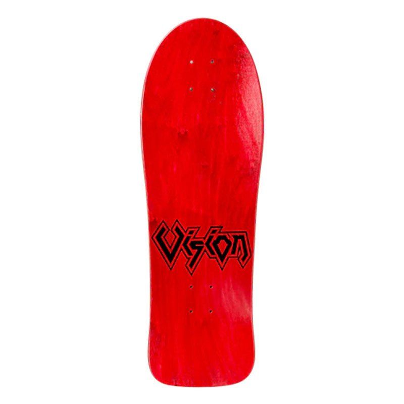 Vision  9.75" x 29.75" Groholski Heavy Metal (RED STAIN) Skateboard Deck