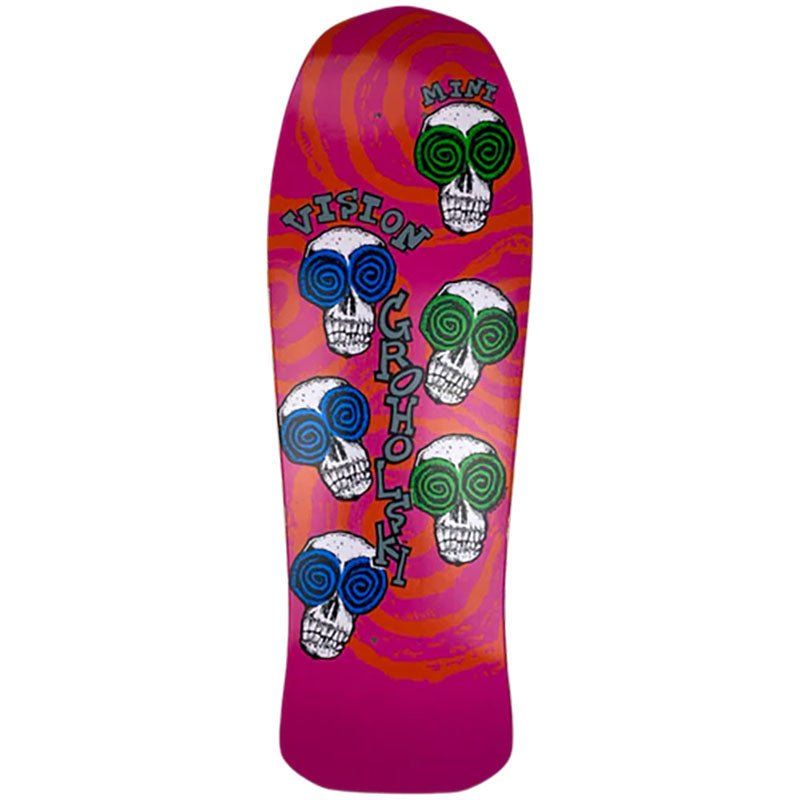 Vision 9.75" x 30" Groholski Skeleton Mini LOVE Limited color way Skateboard Deck
