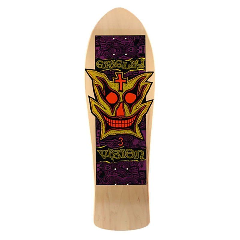 Vision 9.75" x 31" Grigley 3 NATURAL Skateboard Deck