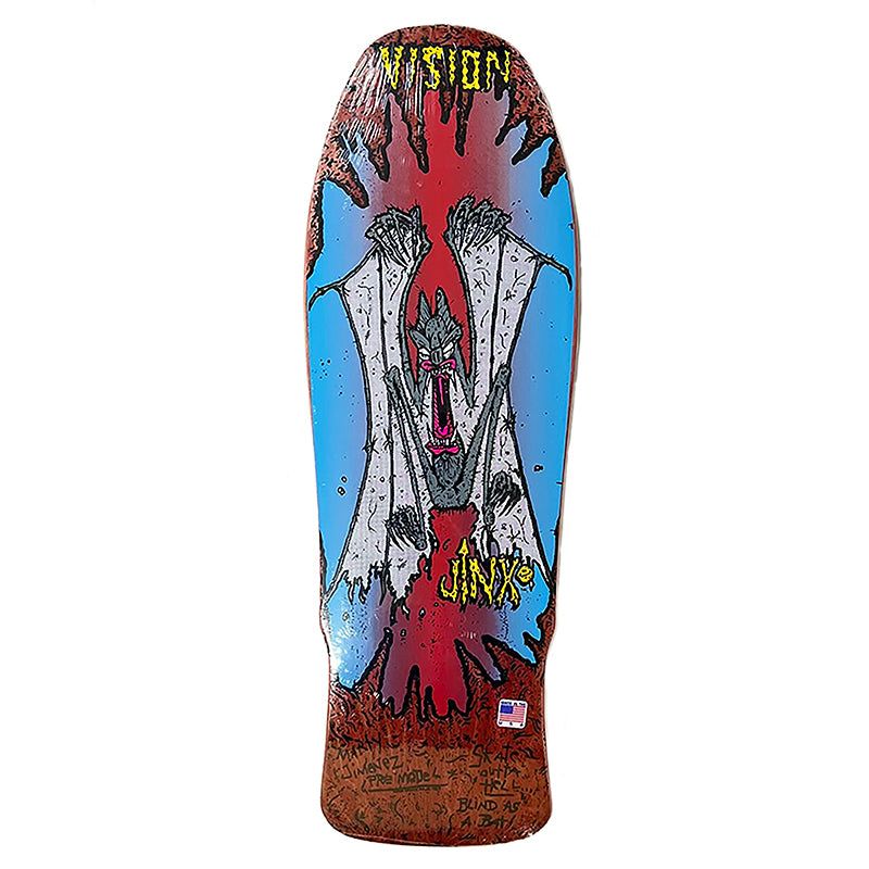 Vision 9.75" x 31" Original Jinx Brown Stain Skateboard Deck