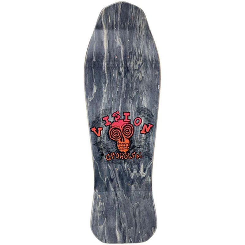 Vision Groholski Skeleton Limited Two Tone Red/Yellow Stain Deck - 10.25"x30"