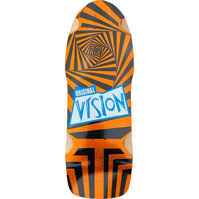 Vision 10"x 30" Original Limited Orange Scratch Foil Color Way Skateboard Deck