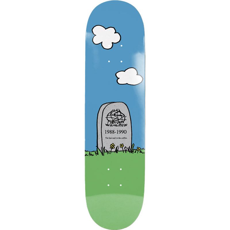 World Industries 8.0" Skateboarding Is Dead BLUE/GREEN EX7 Skateboard Deck