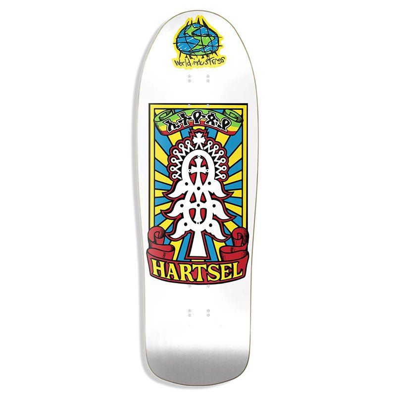 World Industries 9.4375" x 30.5" Jeff Hartsel Yout Model WHITE Skateboard Deck