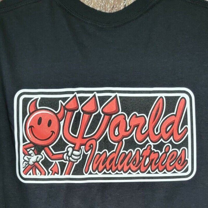 World Industries Double Devil Short Sleeve Black T-Shirts